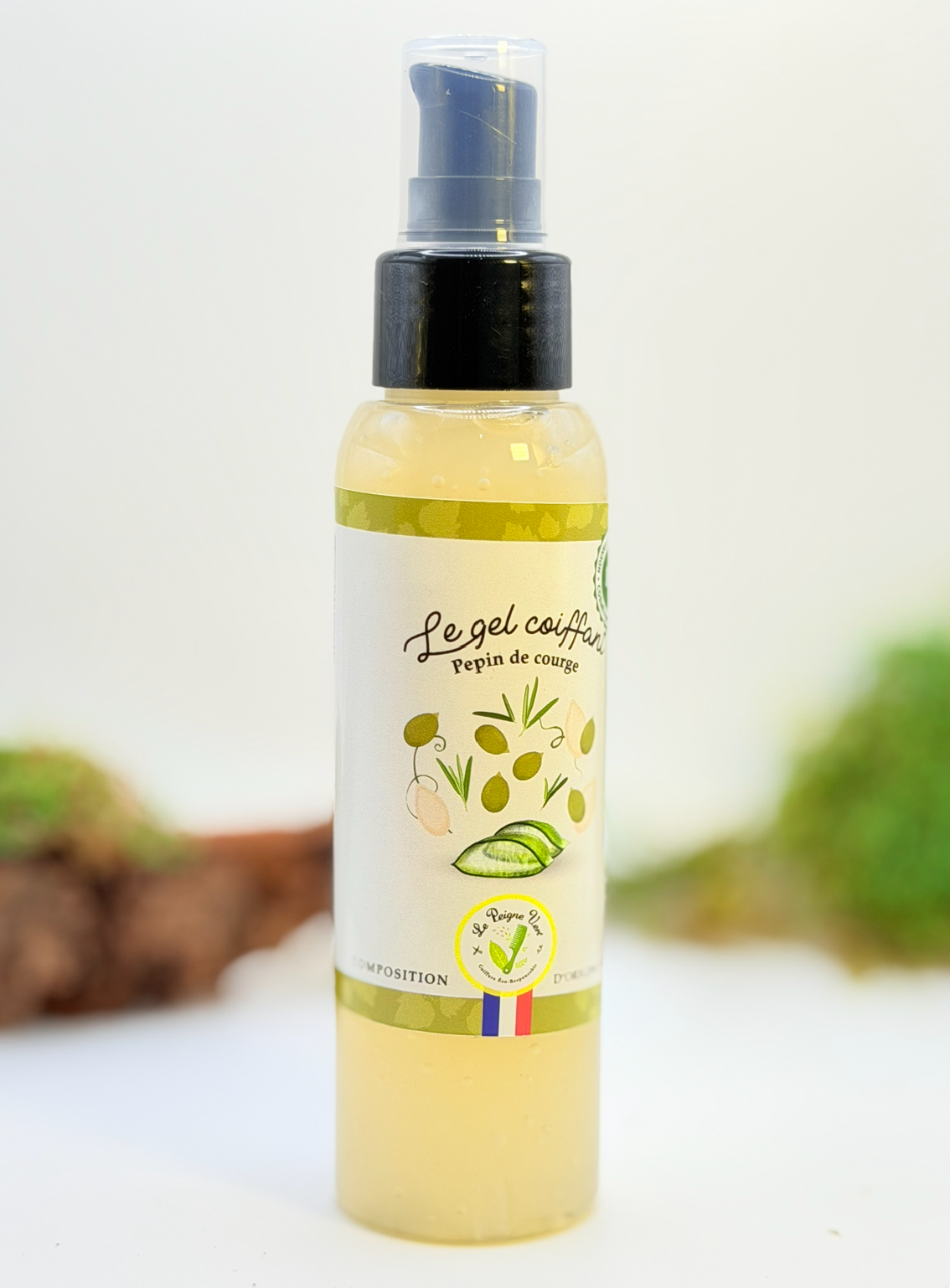 Gel coiffant pepin courge